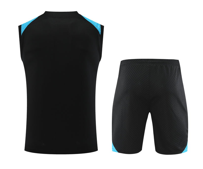 Kit Treino Inter de Milão 23/24 Nike - Preto e Azul