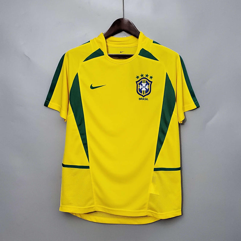 Camisa Retrô Seleção Brasil 2002/02 Home