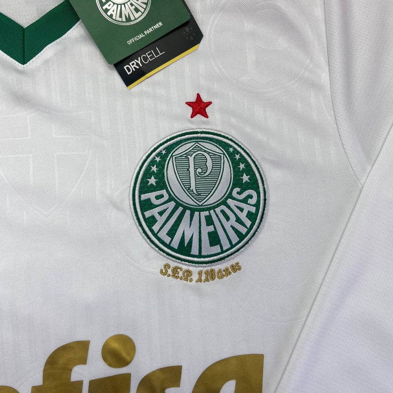 Camisa Palmeiras AWAY II 24/25 Manga longa - BRANCA- Torcedor Masculino