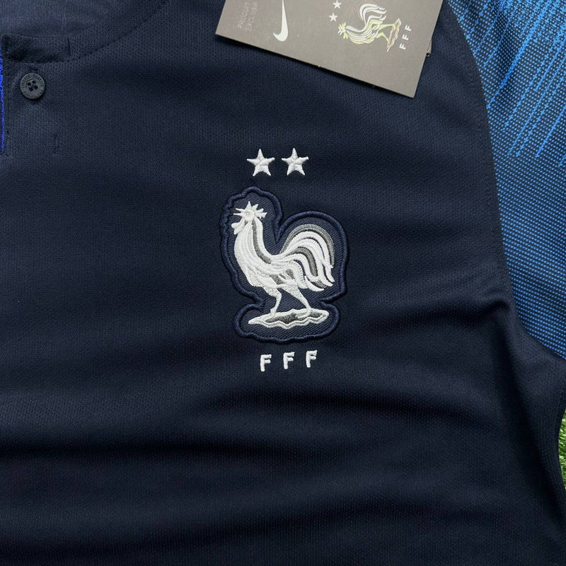 CAMISA RETRÔ SELEÇÃO FRANÇA HOME I 2018