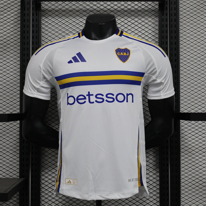 Camisa Boca Juniors Away 2024/25 Jogador Adidas Masculino - Branca, Azul e Amarela