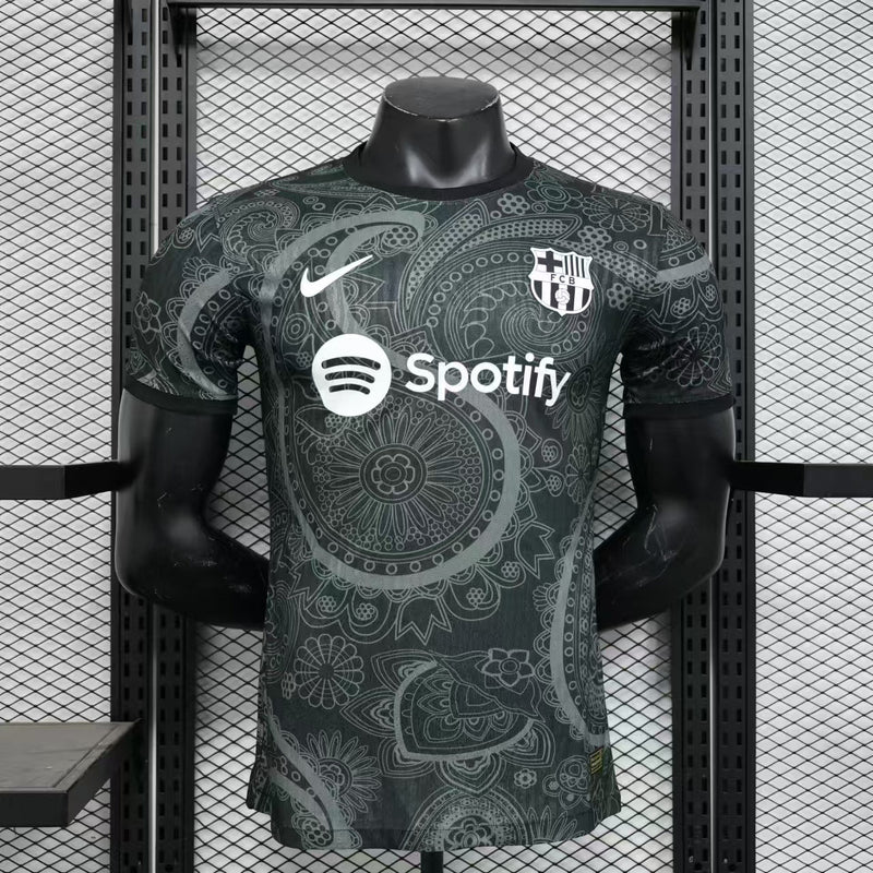 Camisa Barcelona Edição Especial 2024/25 Jogador Nike Masculino - Preta e Branca