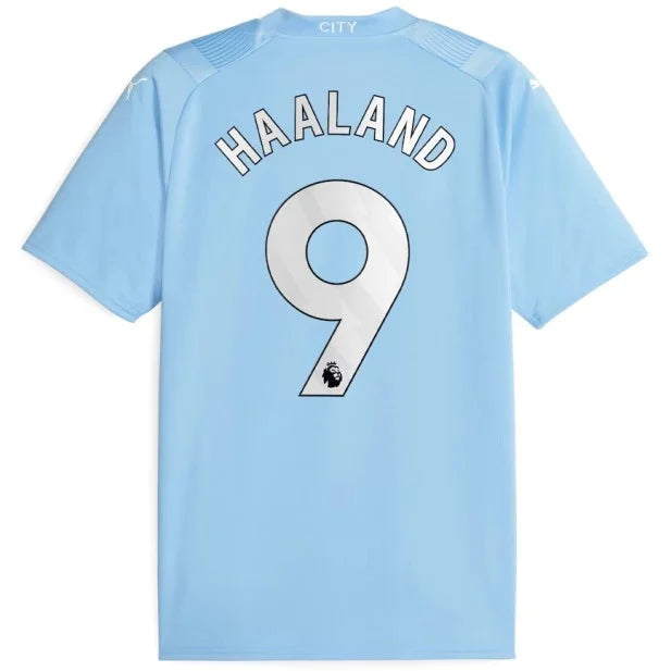 Camisa Manchester City Titular I 23/24 - Puma Torcedor Masculina Personalizada HAALAND N°9