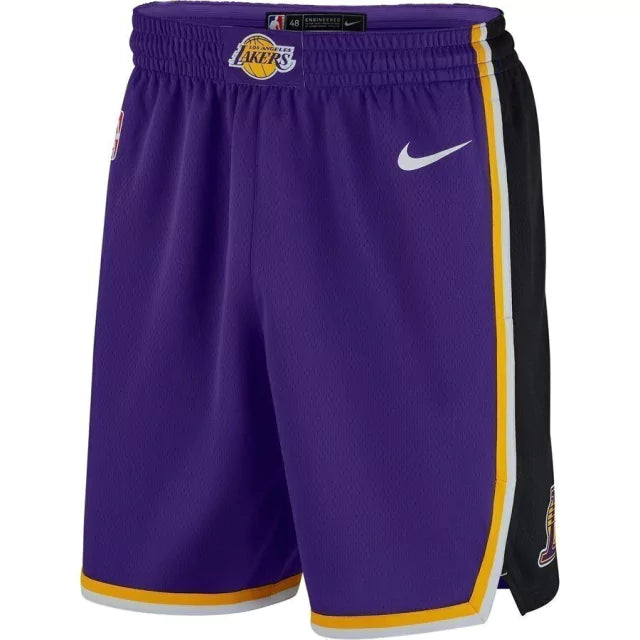 Bermuda NBA Los Angeles Lakers Nike Authentic - Lilás