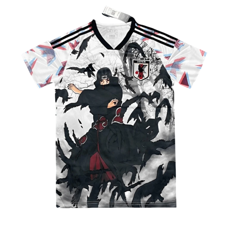 Camisa Japão Anime Itachi 24/25 - Torcedor Masculina - Branco com detalhes em Preto